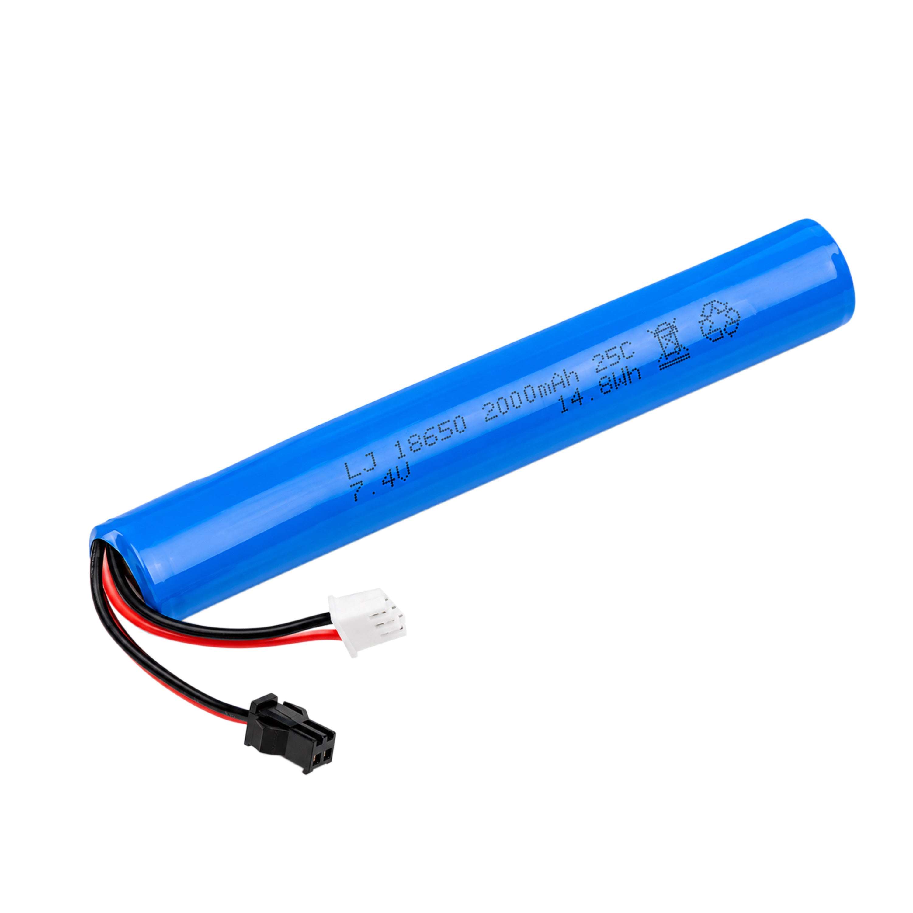 🔋 7.4V 2000mAh Li-Ion Rechargeable Battery