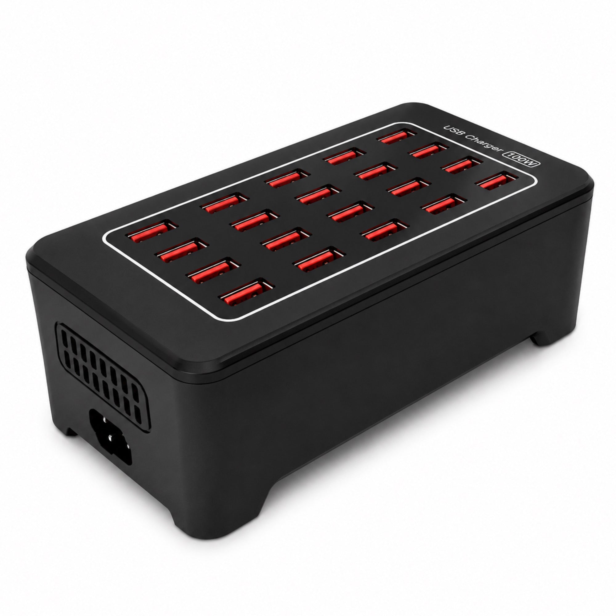 100W Premium 20-Port USB Charger