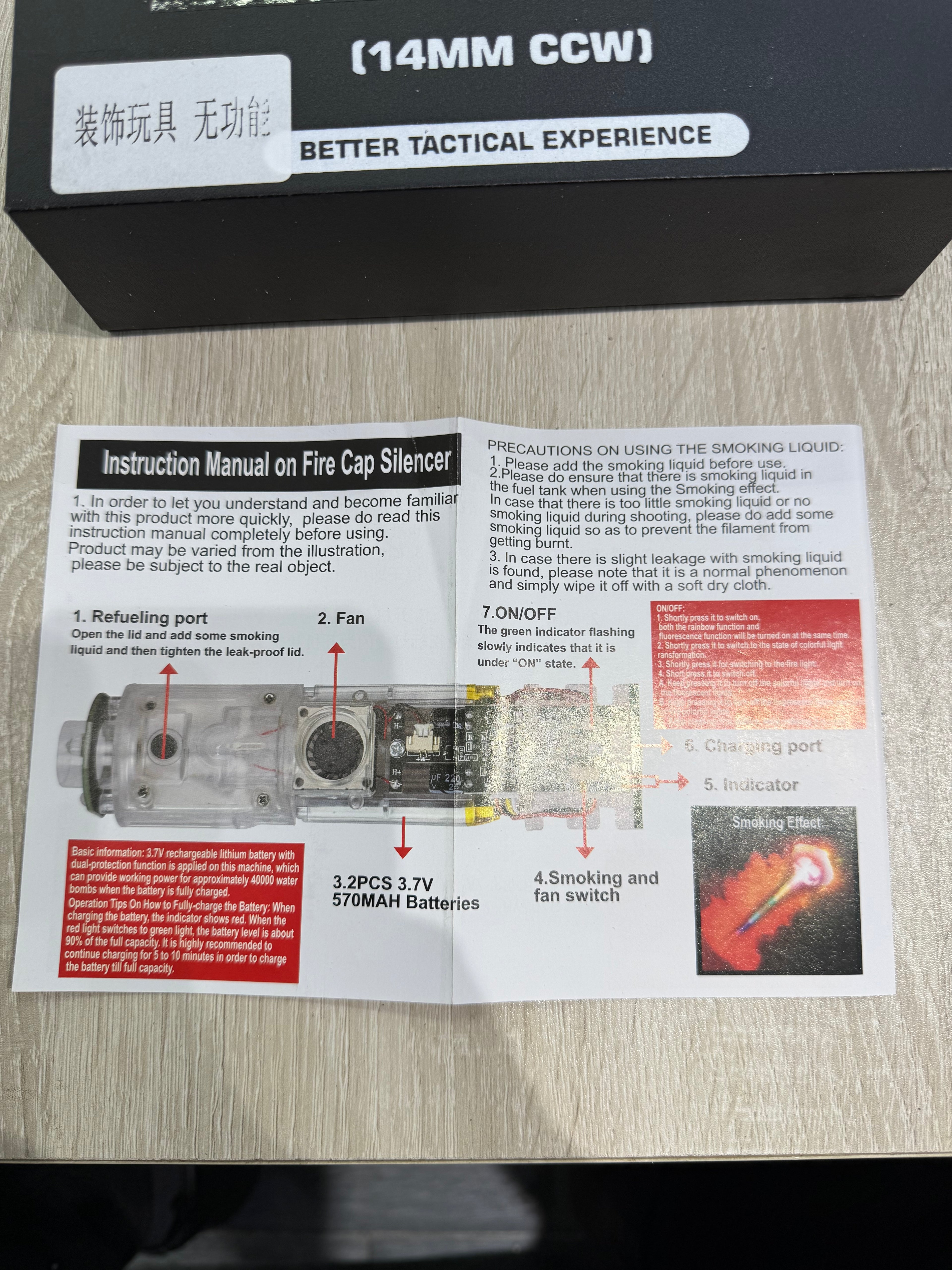 🏆 FIRE CAP SILENCER – SMOKE &amp; RGB EDITION