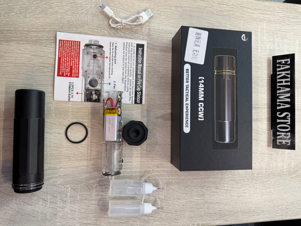 🏆 FIRE CAP SILENCER – SMOKE &amp; RGB EDITION